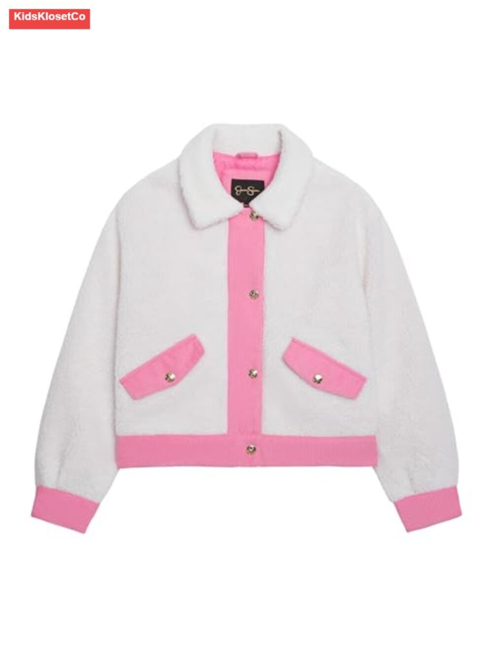 Girls Sherpa Trucker Jacket with Corduroy Trim - Warm Fall Outerwear